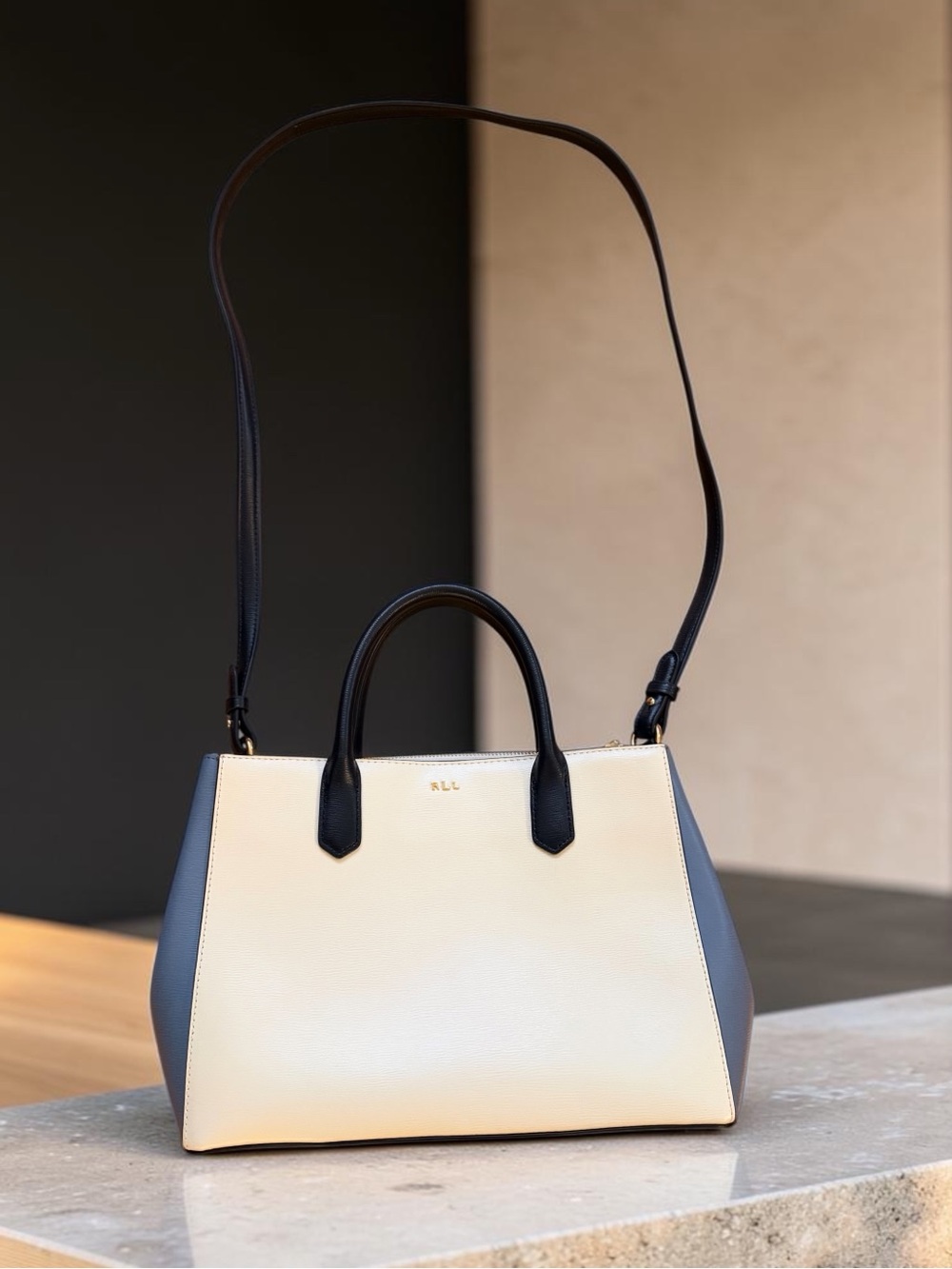 Lauren Ralph Lauren Leather Satchel